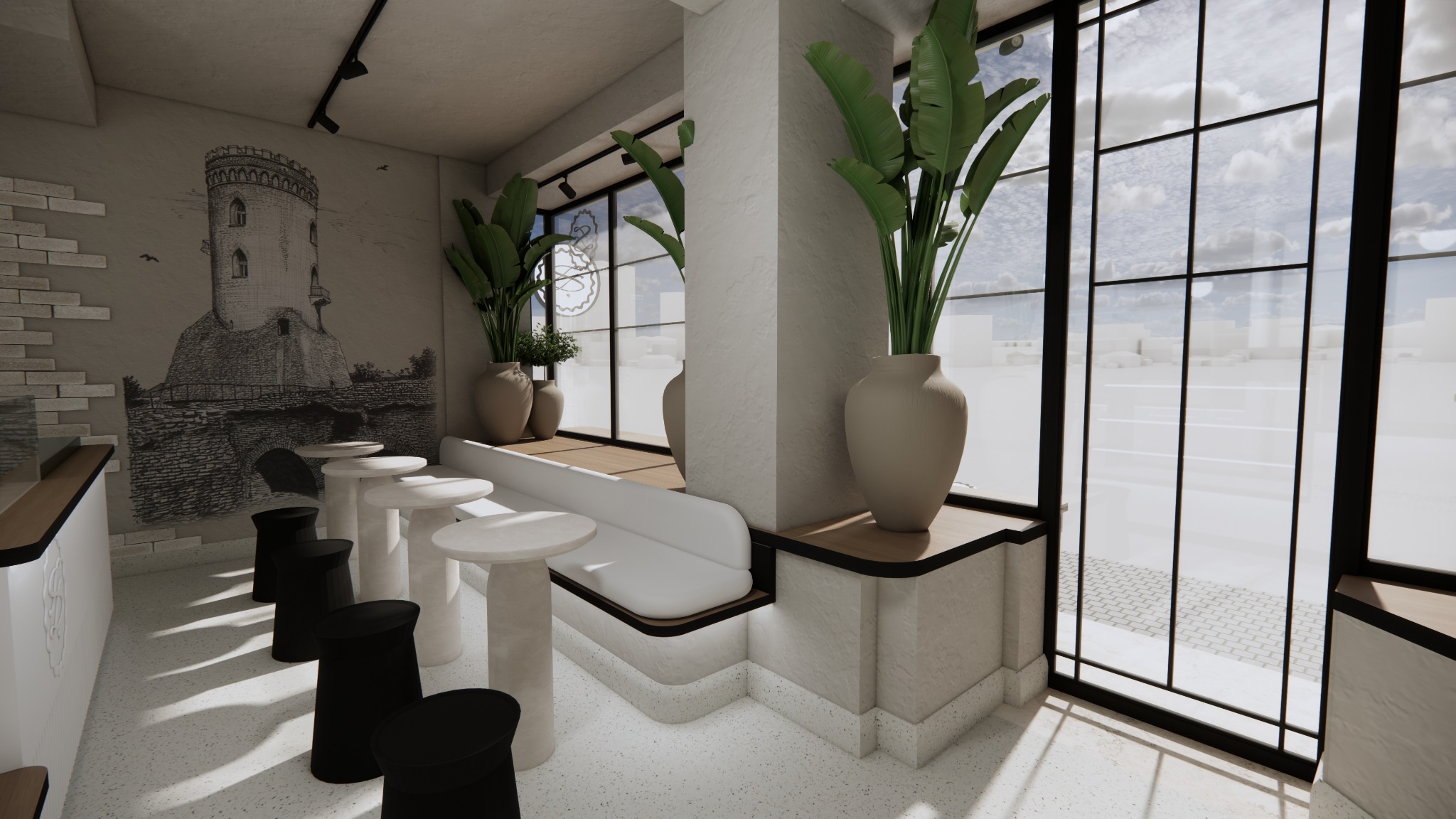 Cofetărie Alex – zona de ședere